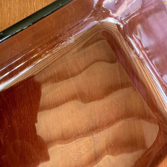 Pyrex Vintage Cranberry Baking Dish Set w/ 8” Square & 11” x 7.5” Rectangle Pans - Picture 7 of 16